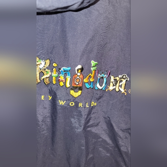 Walt Disneyworld Magical Kingdom jacket navy 90s vintage mens small - Picture 7 of 11